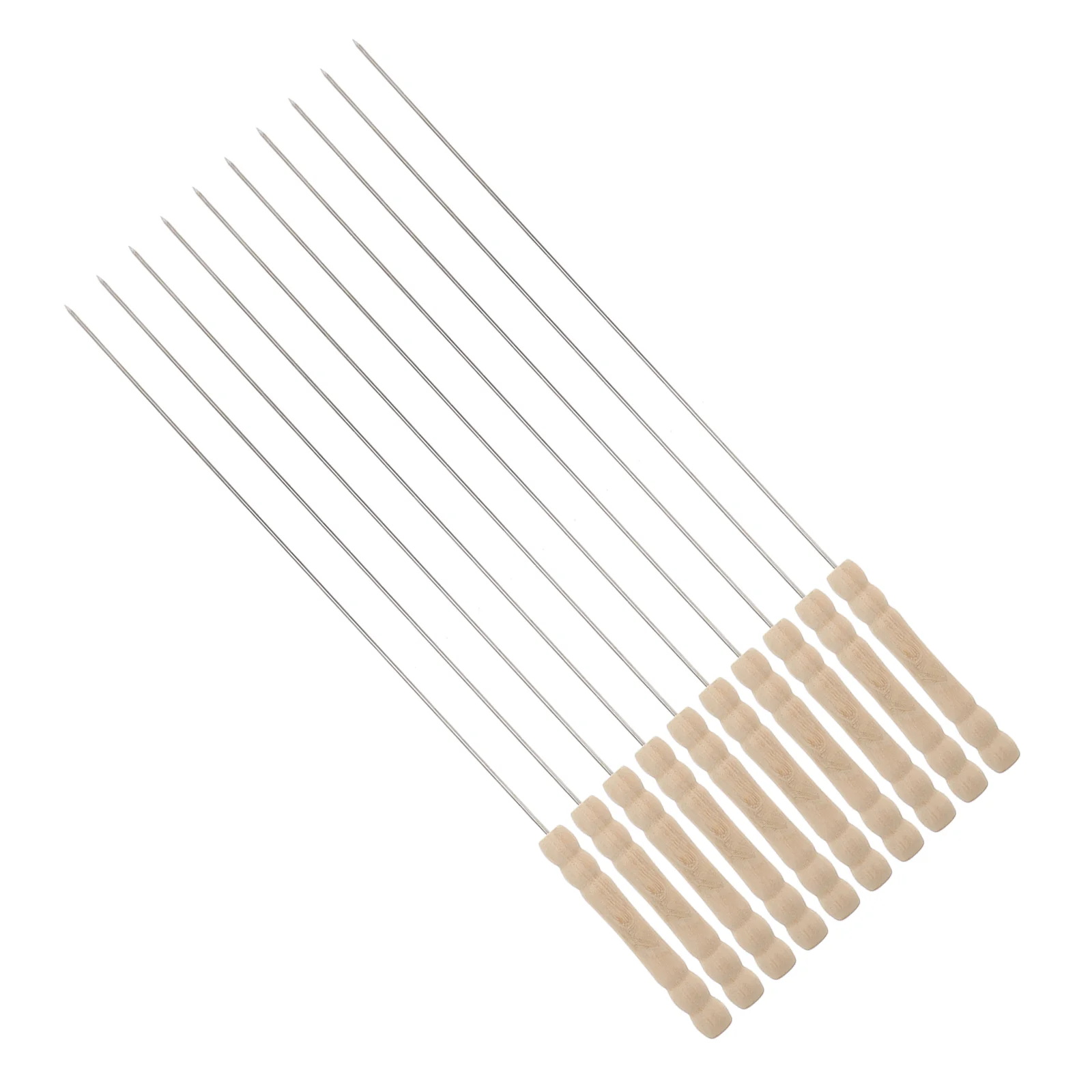 10 шт. палочки для барбекю Satay плоский железный знак многоразовые шампуры гриля