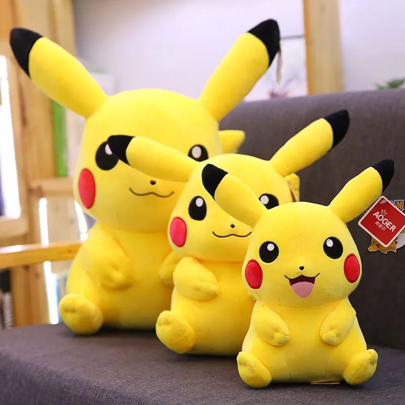 

Pokemon Pikachu Plush Toys Pillow Cartoon Japan Anime Elf Plush Doll Soft Stuffed Kawaii Kids Doll Christmas Gift For Children