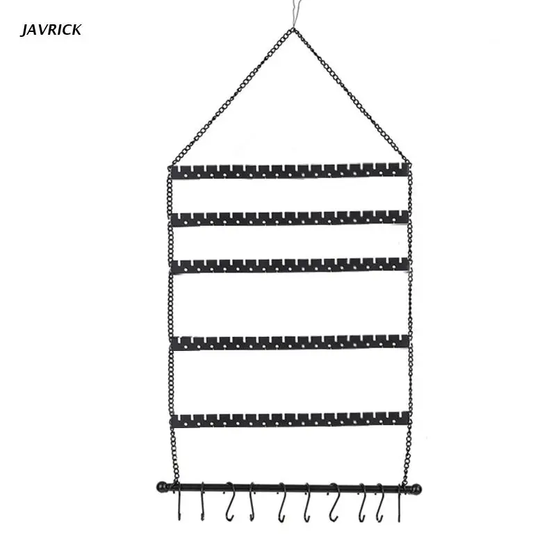 

Metal Earring Holder Stand Earrings Organiser Display Rack for Hanging Necklaces