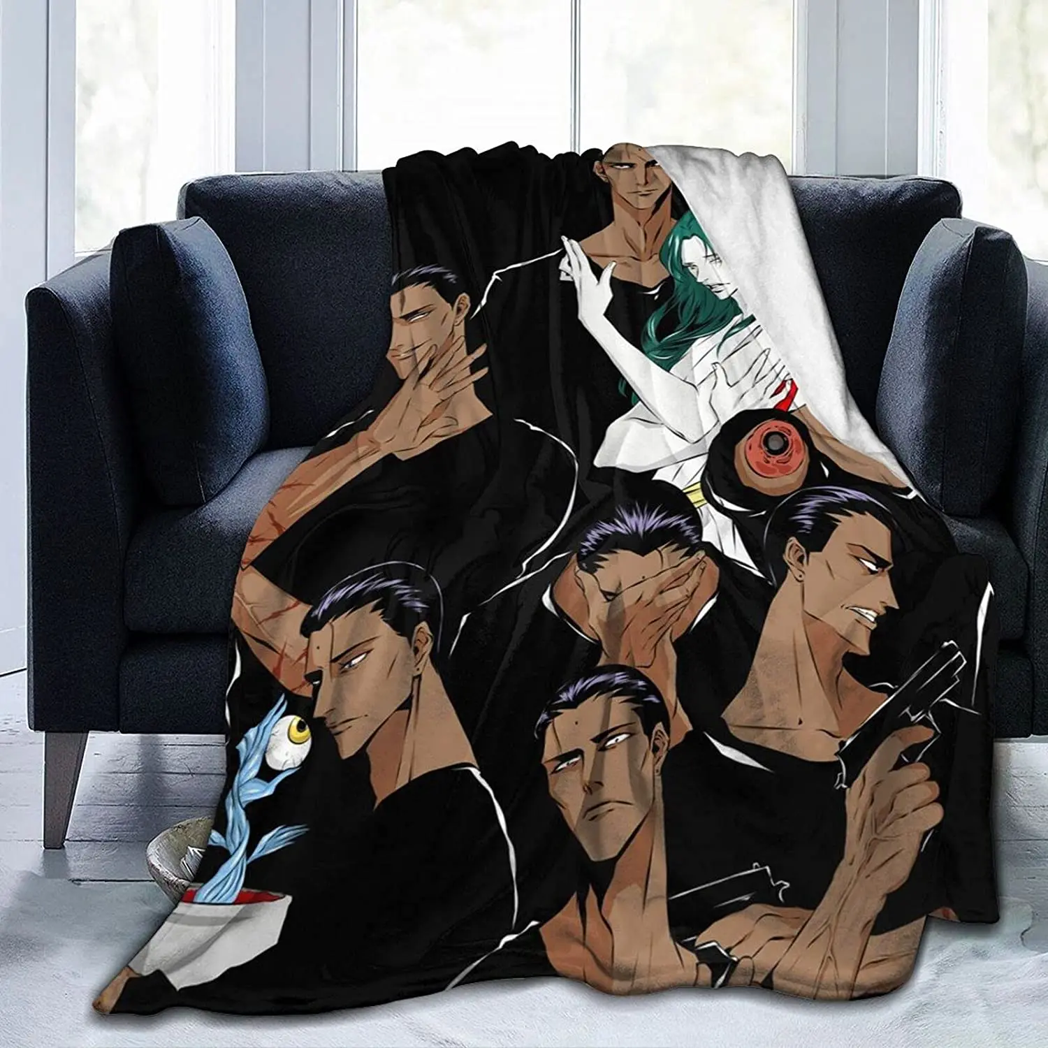 

Shinobu Sensui Fluffy Soft and Comfortable Blanket, Anime Warm Embrace of Sympathy