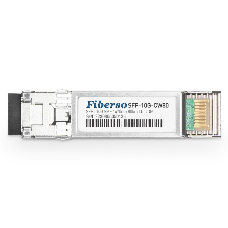 Fiberso с Cisco-совместимым модулем SFP+ 10G CWDM 80 км 1470-1610 нм оптоволоконные трансиверы SM