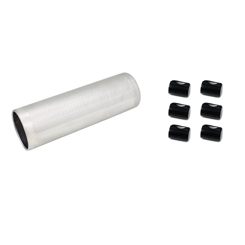 

1Set Guiro With Scraper Latin Merengue & 6 Pcs Rhythm Finger Shaker Music Finger Rhythm Sand Shakers Shot Ring