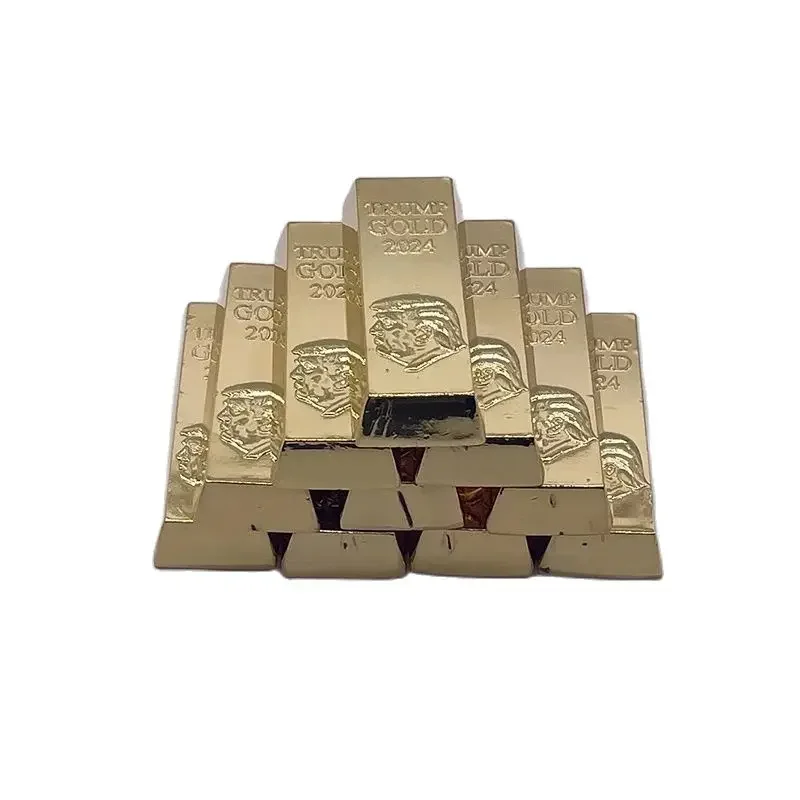 Дональд Трамп 50*20*20 мм 24-каратный Золотой бар 2021-2025 свобода квадратные слитки