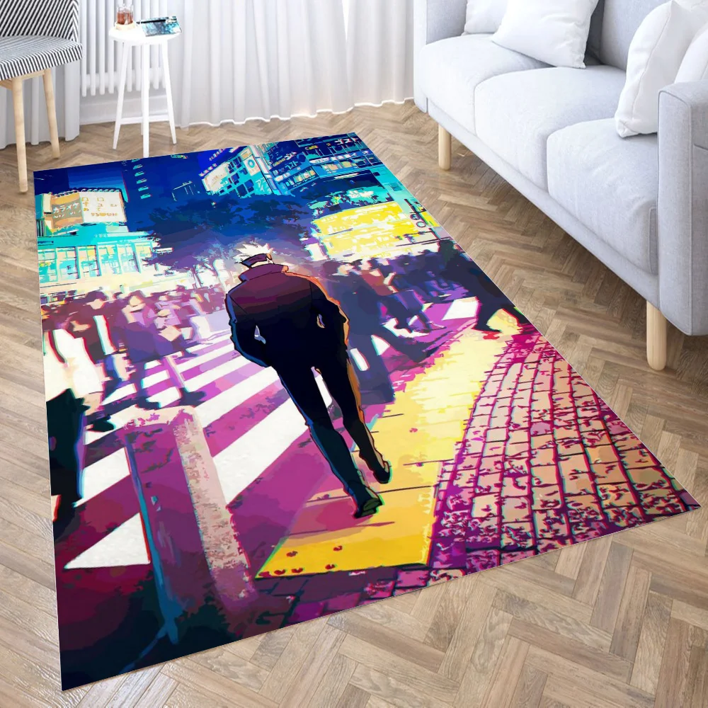 

Jujutsu Kaisen New Pattern Floor Mat Door Mat Big Baby Crawl Carpet Non-slip Sheet Bedroom Living Room Home Decora
