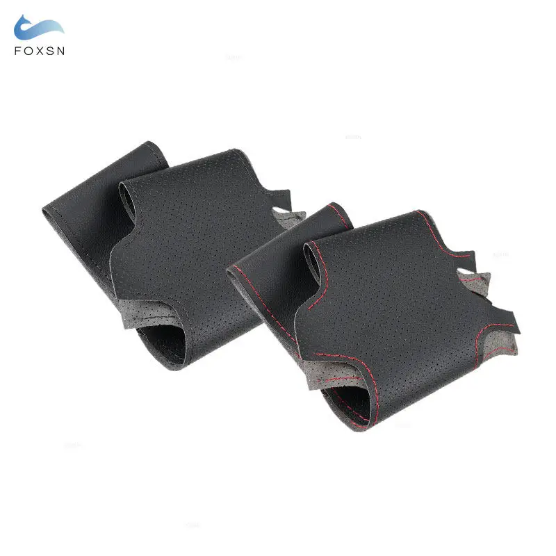 Ручная оплетка для автомобиля искусственная кожа Ford Focus 3 2015 2016 2017 2018 Kuga Escape Ecosport