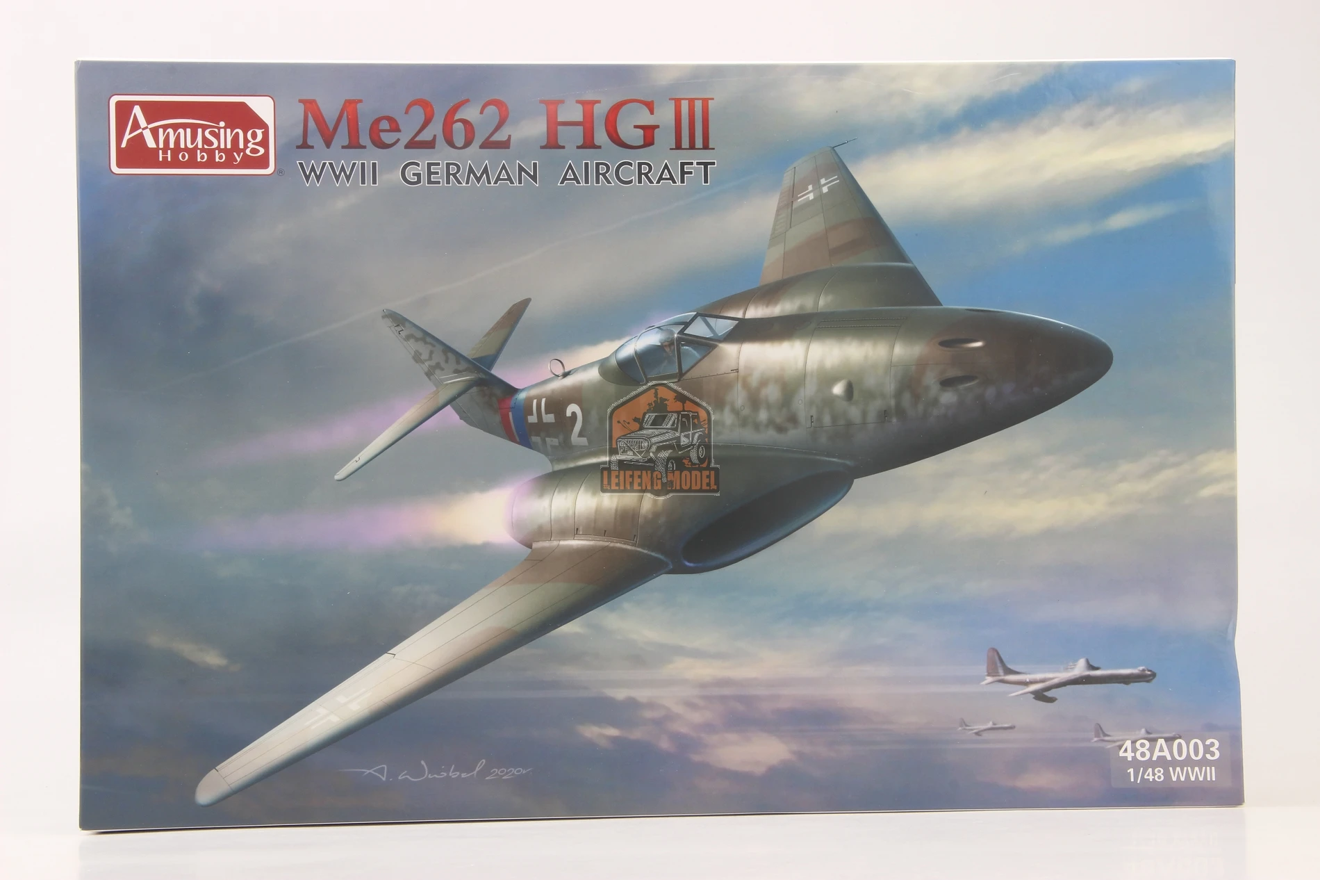 

Amusing 48A003 1/48 Messerschmit Me262 HGIII Plastic Model