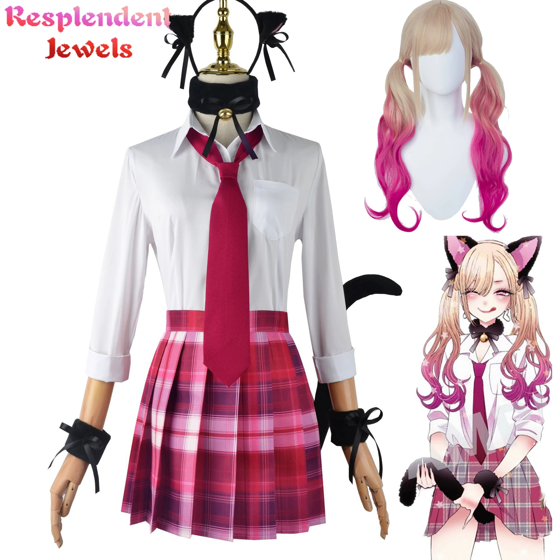 

Костюм для косплея "мой костюм", школьная форма юбка JK, кошки, девочек