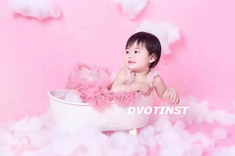 Dvotinst детский реквизит для фотосъемки железная мини белая Ванна аксессуары