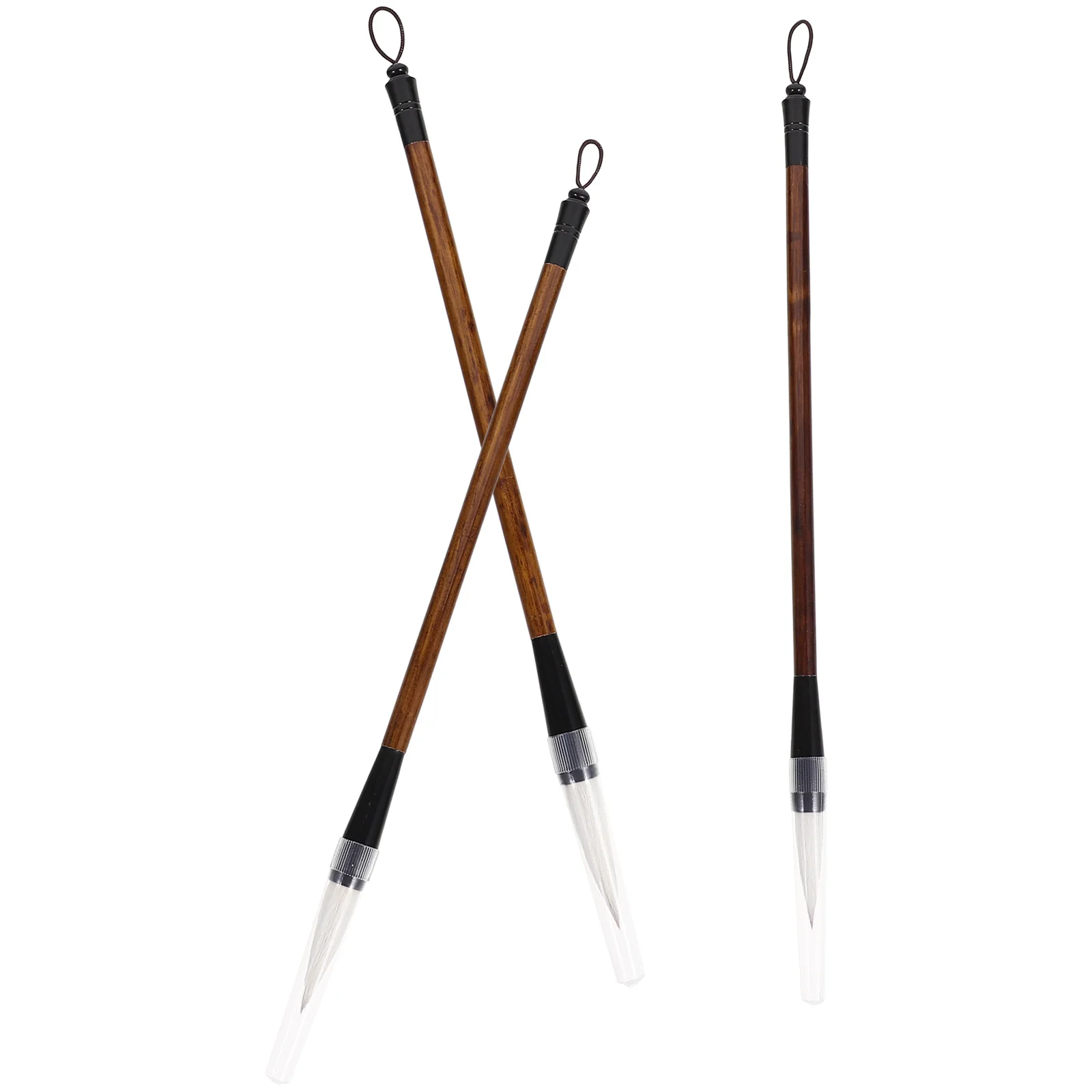 

3 Chinese Calligraphy Painting Brushes Wooden Handle Writing Calligraphy Pens for Professional Beginners ( 3 Sizes )