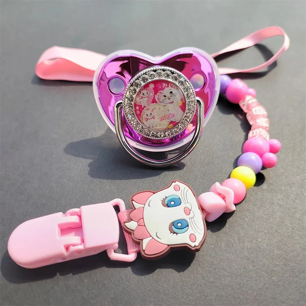 282/5000 2024 новый подарок детская пустышка с мультяшным принтом цепочка зажимом