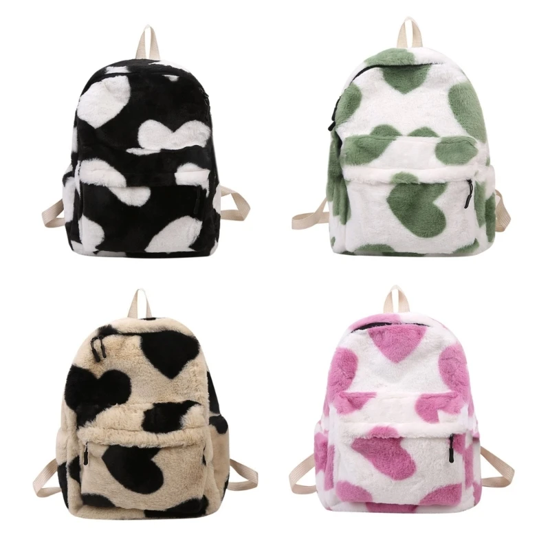 

Girls Plush Backpack Stylish & Comfortable Kids Book Bag Lovely School Bag with Ample Storage for Travel & Shopping