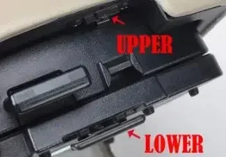 

1 шт. Защелка автомобильной консоли MR 532555 Крышка подлокотника, верхняя защелка для Pajero 2000-2018 V60 V70 V80 V90 Down MR 532556