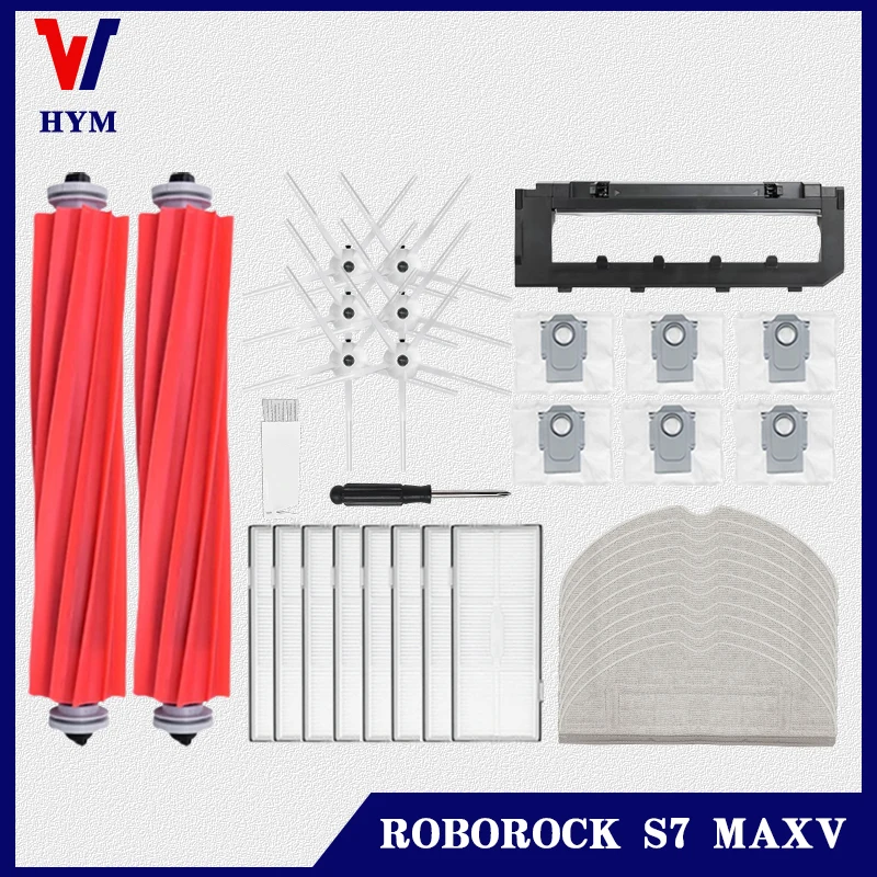 For Roborock S7 MaxV Ultra Accessories Xiaomi G10S Pro T8 robot vacuum cleaner Dust Bag Main Brush Filter Mop Replaceable parts