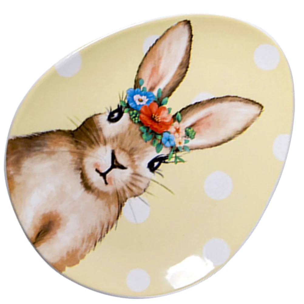 

Plates Plate Easter Ceramic Serving Dessert Dishes Dish Snack Salad Bunny Pan Rabbit Cake Tray Fruit Party Platters Candy