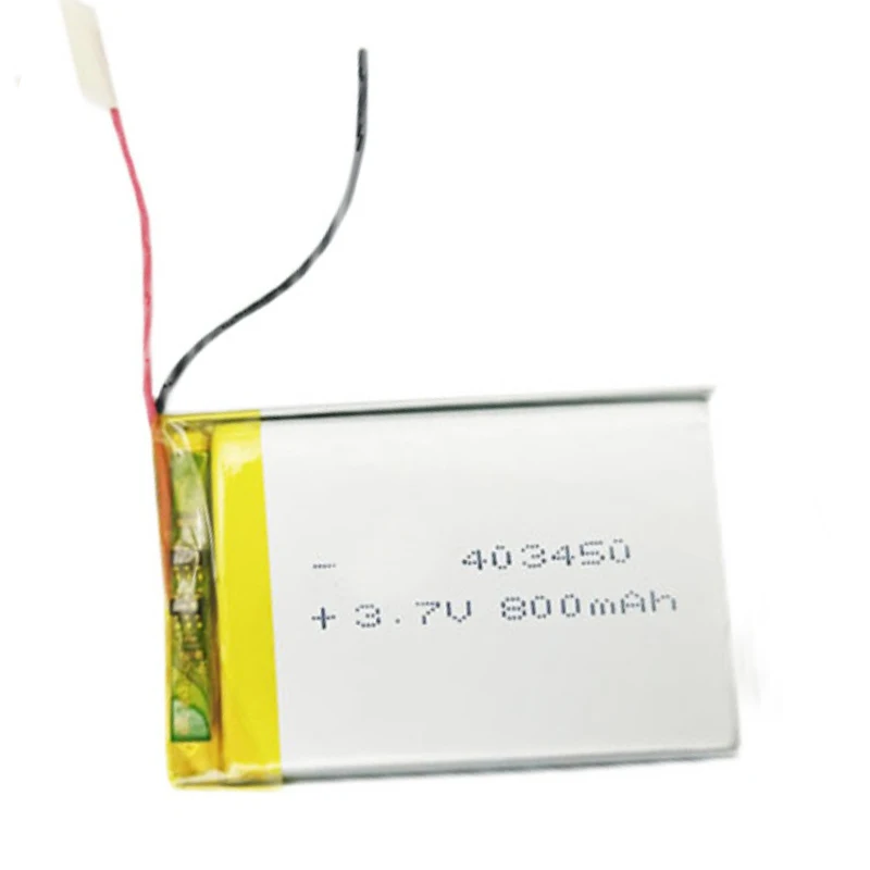 

3.7v Lithium Battery Rechargeable 403450 For mp4 Tachograph Navigator Bluetooth Speaker 800mahh