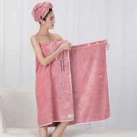3pcs microfiber bathrobe woman shower female soft bath towel for adult home textiles bath and sauna towels bathroom quick drying