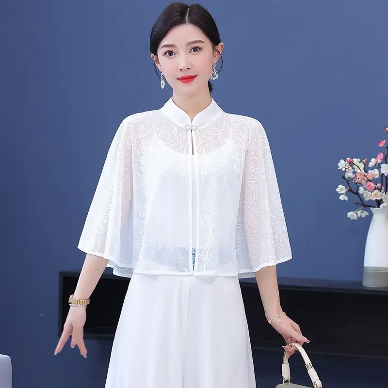 

Summer thin new sun protection lace loose elegant girl shawl
