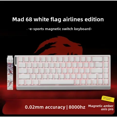 MADLIONS MAD 60/68HE игровая клавиатура с магнитным переключателем 61/68 клавишный веб-накопитель проводной индивидуальный 8K возврат RT регулируемый ключ с возможностью горячей замены