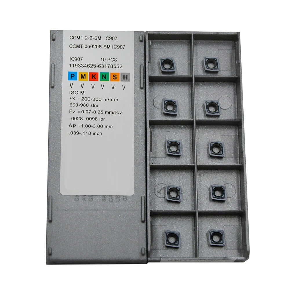 CCMT 060208 -СМ Вставка 10шт -SM из цементированного карбида для получистовой и отделки