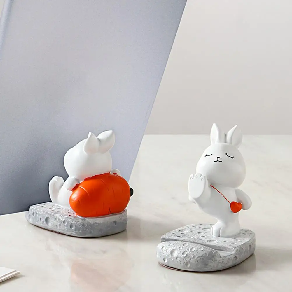

Rabbit Statue Decoration Fashion Synthetic Resin Anti-fading Kids Gift Rabbit Figurine Cat Ornament
