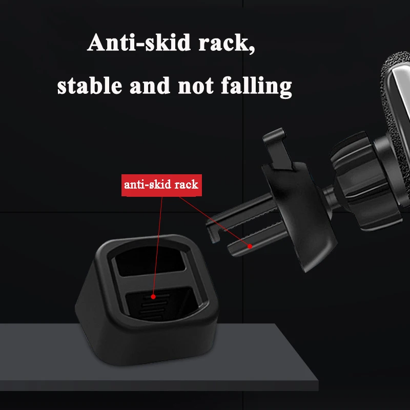 wireless car charger stand holder base dashboard mount car mobile phone holder bracket air outlet clip gps cradle accessories free global shipping