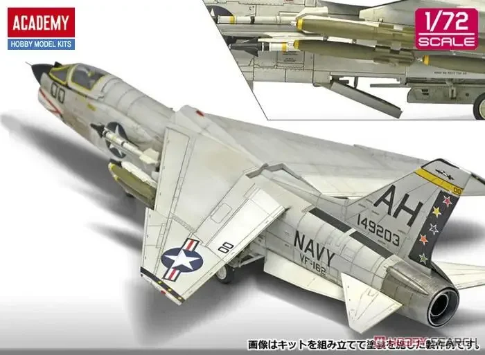 Академия AC12521 1/72 USN F-8E VF-162 Комплект модели Охотники