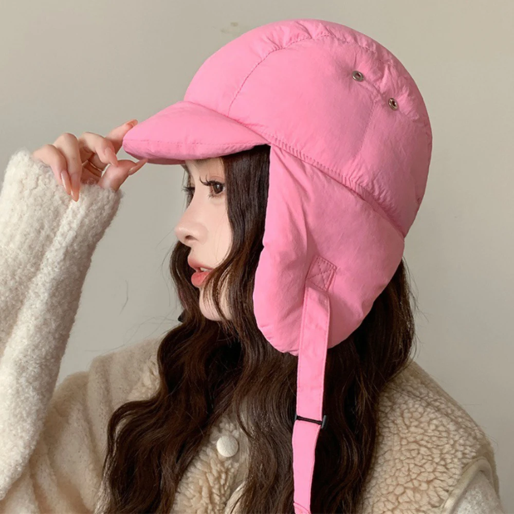 HT4493 Новая русская кепка ярких цветов женская зимняя шапка толстая теплая снежная