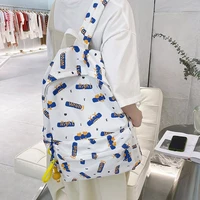 wonder bags 2022 new backpacks for women high capacity nylon material creamy white off white black colour commuter bags
