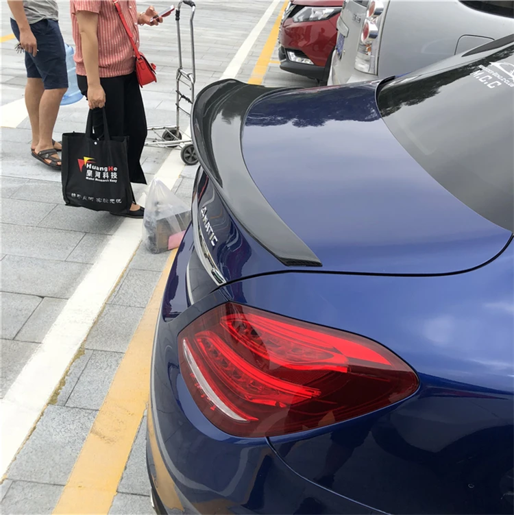 For W205 Spoiler 2015-2018 ps Mercedes-Benz C-class C180 C200 ABS plastic Material Car Rear Wing Color | Автомобили и мотоциклы