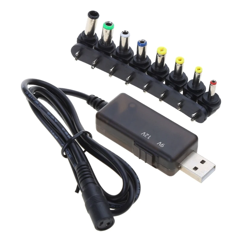 Кабель питания USB 5V to DC5.5x2.5mm 9V12V