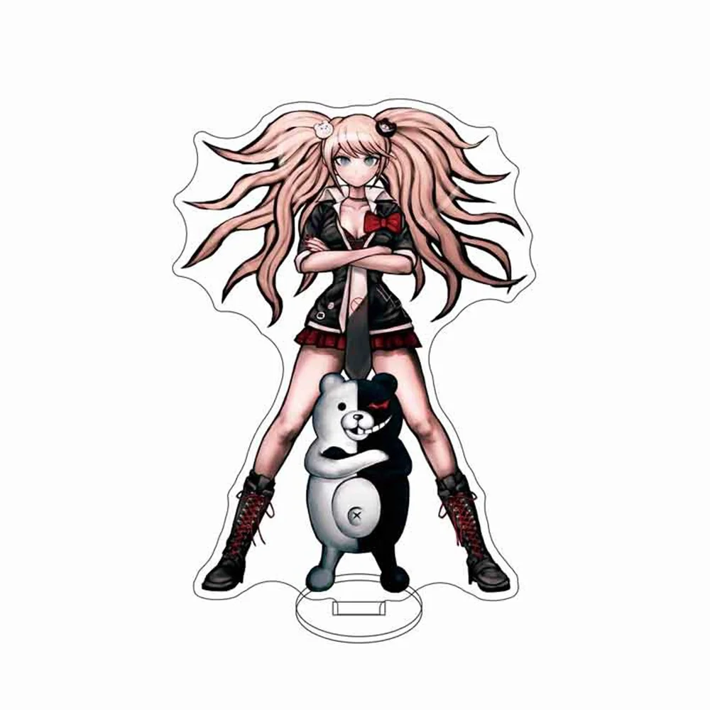 Фото Аниме Danganronpa: The Animation 15 см акриловая подставка Junko Enoshima Celestia Ludenberg настольные украшения аксессуары Декор подарок №5