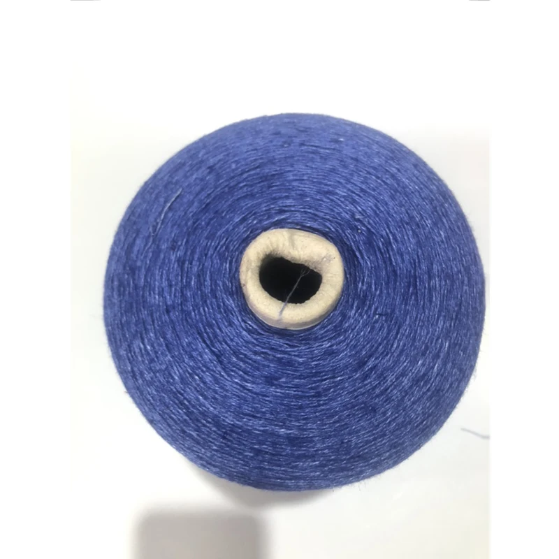Limited 500g Blue Organic 100% Linen Yarn Croche Hand Knitting Crochet Knit Weaving Fine Thin Lace Thread X3390