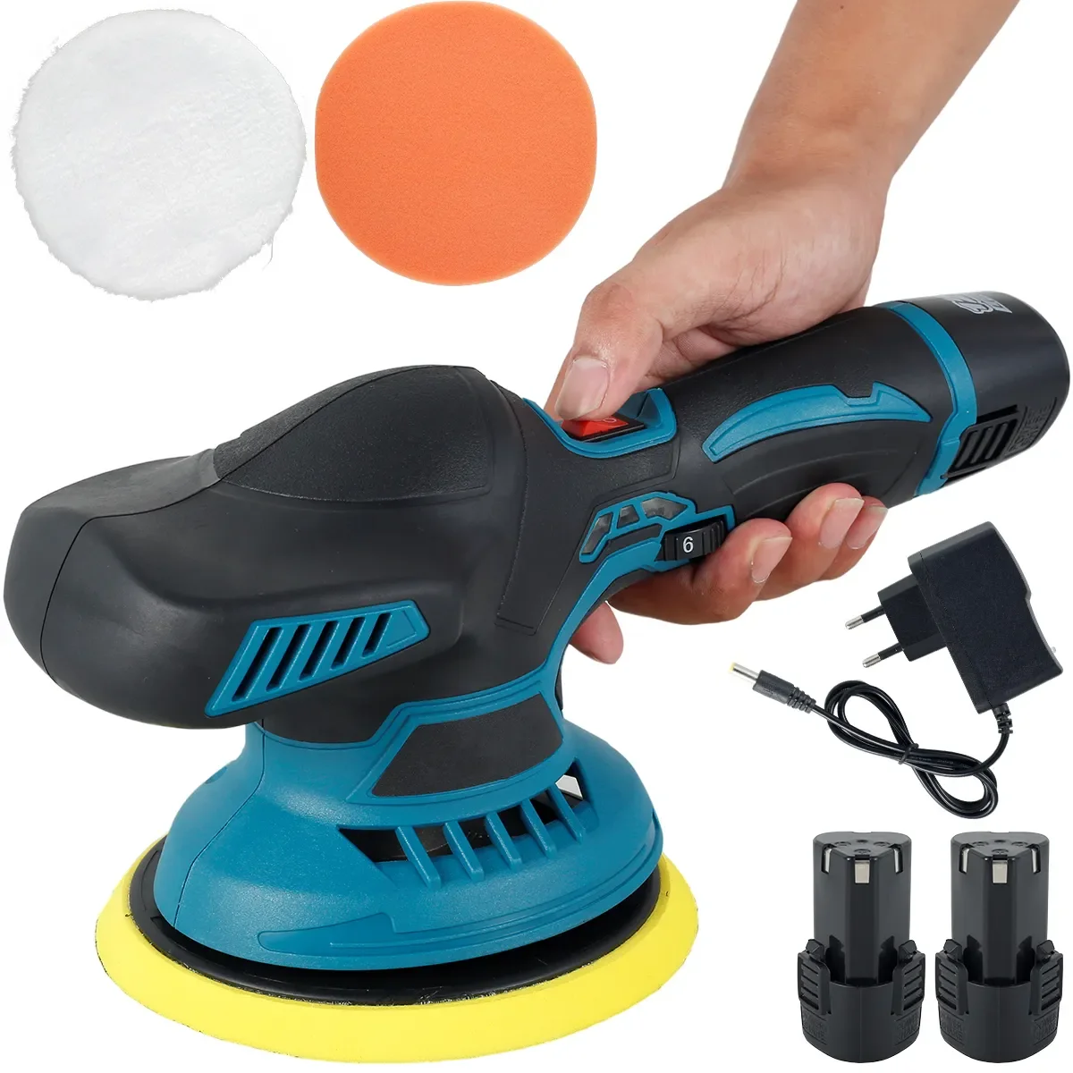 

Новейшая беспроводная полировальная машина для автомобиля 2023 광택기 12 В, полировальная машина на батарейках с 6 регулируемыми скоростями, ру...