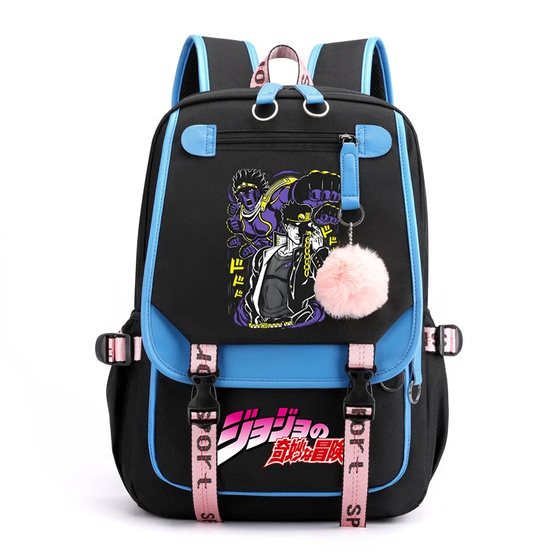 

Jojo's Bizarre Adventure Anime School Bags 2023 Trendy Backpacks Student Fashion Mochila Sac A Dos Casual Travel Laptop Backpack