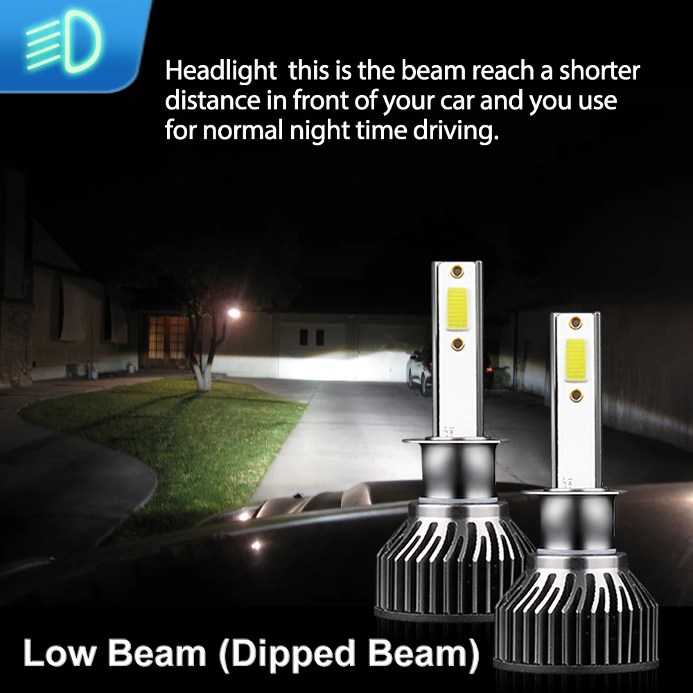 Roadsun 4 шт. 6000 лм фотолампа высокой мощности H1 HB3 Turbo Lamp 2006 K Автомобильная для INFINITI (US)