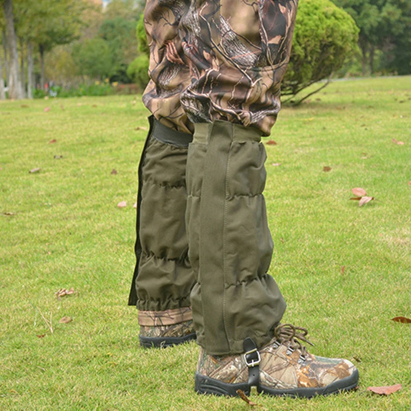 1 пара водонепроницаемых регулируемых гетр для ног со змеей и защитой от укусов