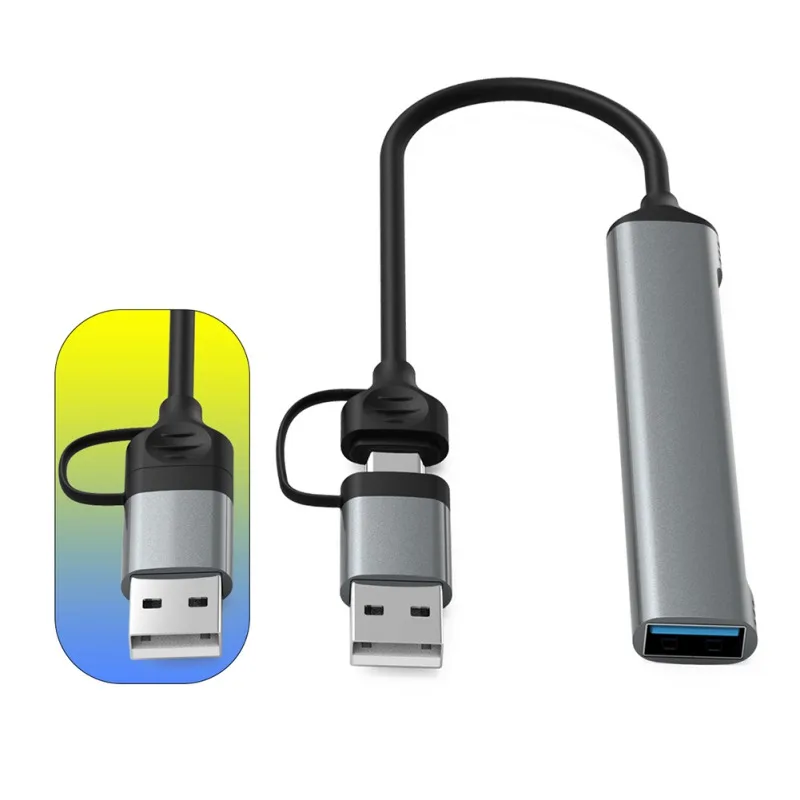 

4 порта мульти-разветвитель адаптер USB C концентратор для Macbook Pro 13 15 ПК компьютер USB C док-станция 4 в 1 концентратор USB 3,0 + Type C 3,1