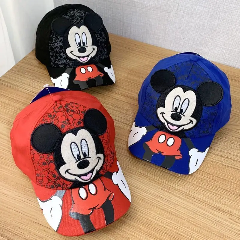 

Children's duck tongue hat Disney Mickey baseball cap boys and girls baby spring cotton hat summer sun visor