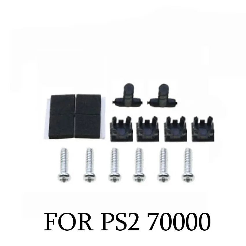 Фото Полный набор винтов для PS2 PS3 Slim 2000 3000 4000 70000 консоли, резиновая накладка на ножку, комплект крепежных винтов, запасные части №5