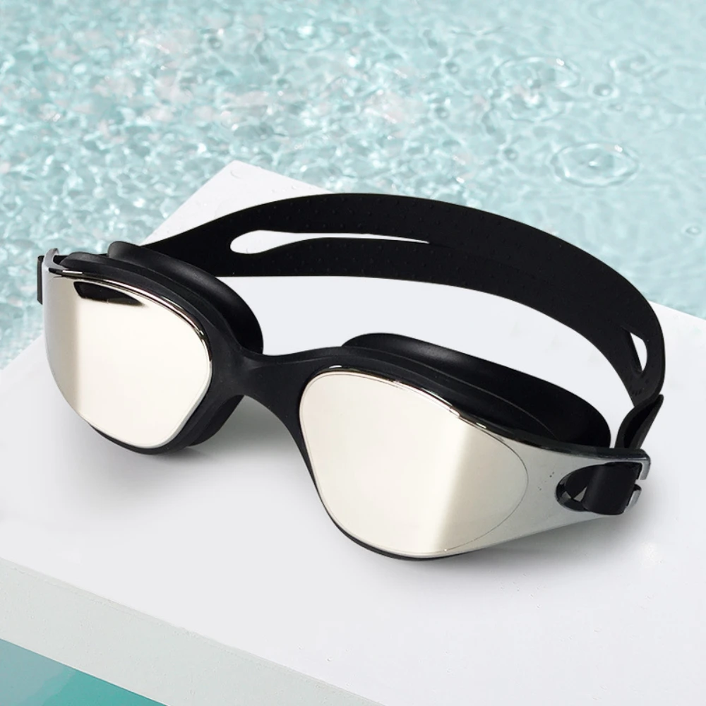 

Adult Silicone Swimming Goggles Anti-fog Electroplating UV Swimming Glasses Underwater Eyeglasses Soft Swim Sports Eyewear