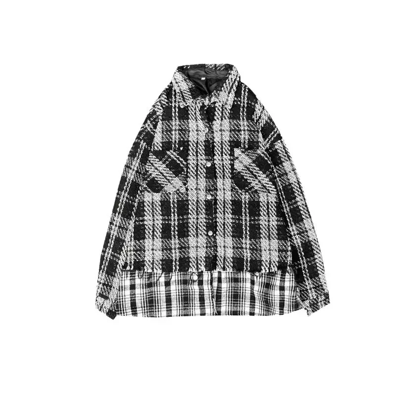 Мужская твидовая куртка элитная ниша дизайн повседневная толщина стандартная