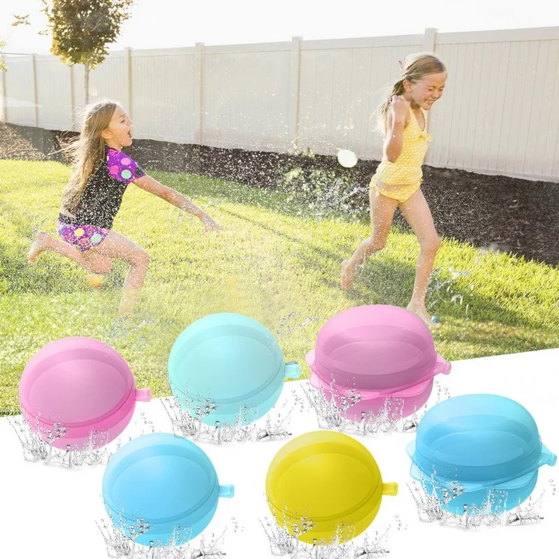 Шары водяные абсорбирующие многоразовые помпа для пляжа и игр на открытом