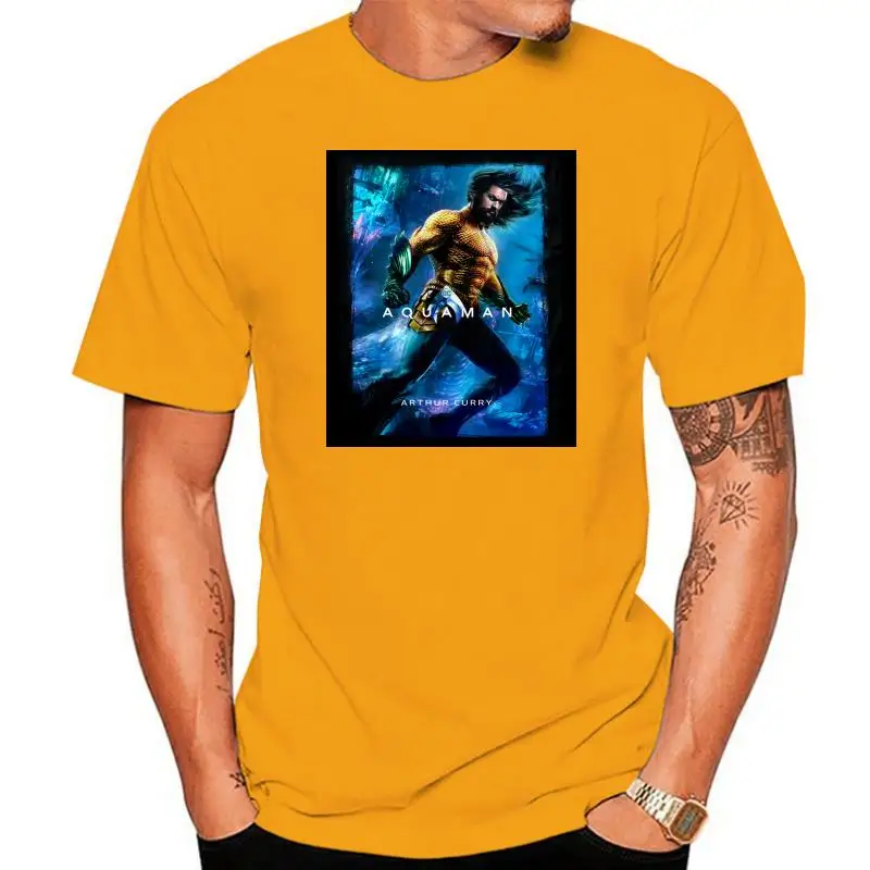 

Aquaman Arthur Curry T-Shirt, Movie, Comics, Fiction Adult Tee Top T Shirt Men Casual Cotton Short Sleeve Plus Size Harajuku