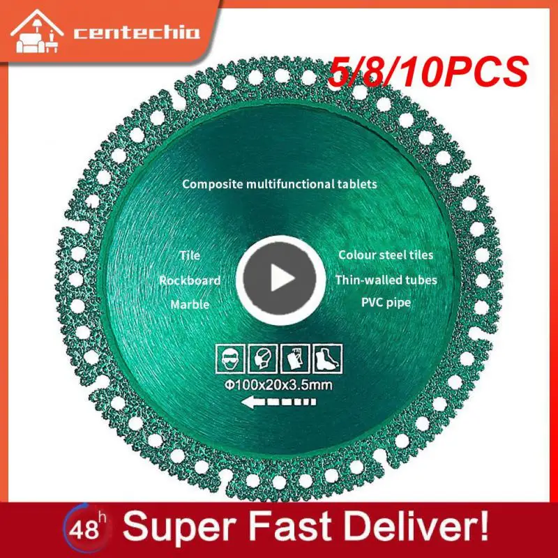

5/8/10PCS Ultra-thin Glass Cutting Disc Brazing Grinding 100mm Polishing Cutting Blade Sharp Polishing Cutting Blade