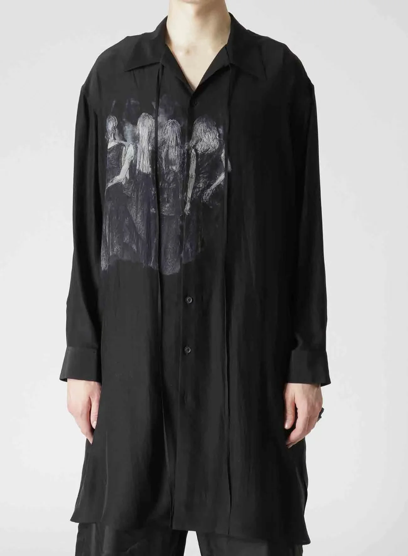 

Owen Yohji Japan 22SS Korean Style Clothes men's long shirt for men oversize men's clothing