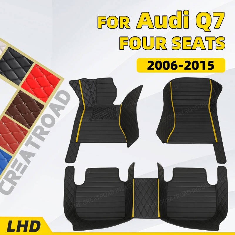 

Custom Car floor mats for AUDI Q7 Four Seats 2006-2015 2007 2008 2009 2010 2011 2012 foot Pads automobile interior accessories