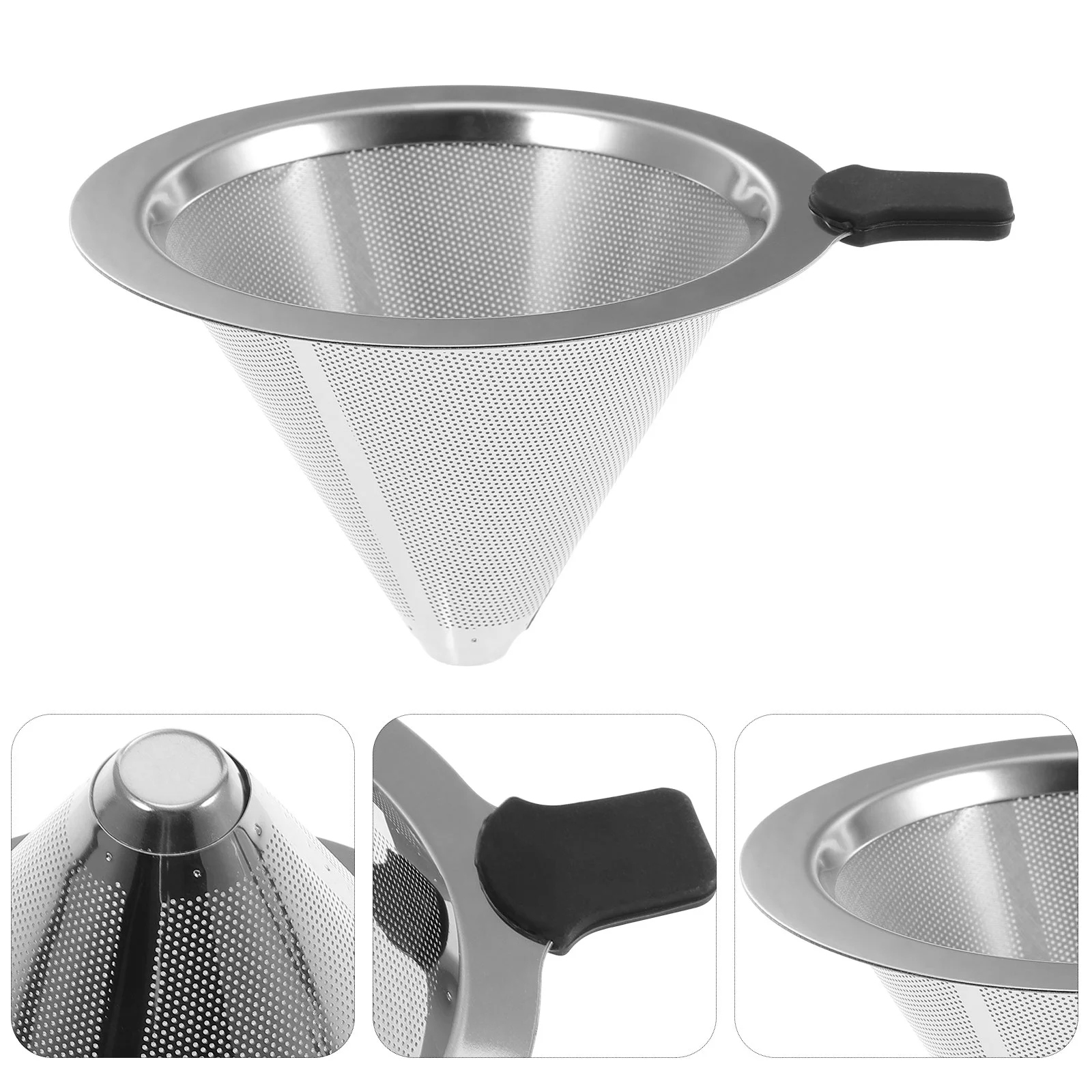 

Coffee Filter Slow Drip Over Dripper Pour Cone Strainer Funnel Stainless Steel Paperless Maker Clever Brew Reusable