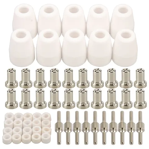 PT31 PT-31 LG40 Насадки для электродов плазменной резки Чашка расширенного комплекта расходных материалов для PT-31 CUT40 HYC45D HYC50D CUT50 PLC50D HYC410