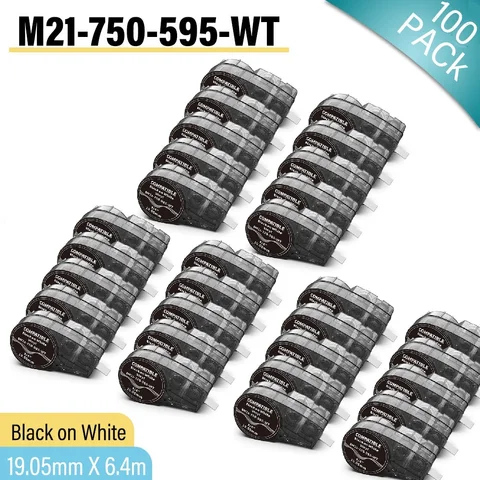 Сменная виниловая белая лента для этикеток, 1-шт.