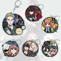 hot spyfamily animi figure acrylic key chain twilight anya forger yor forger ornament materials fashion fans and friends gifts